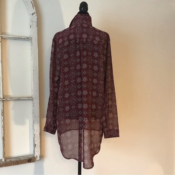 Women’s Medium Long, Sheer Top By Band Of Gypsies. - Picture 3 of 5